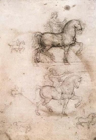 Equestrian monument, LEONARDO da Vinci